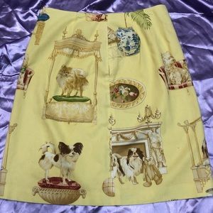 Puppy Dog Pencil Skirt